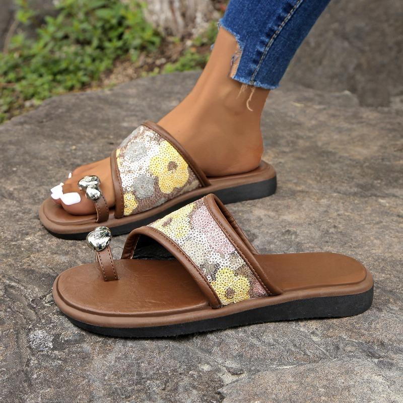 Best-selling Shoes: One-strap Beach Slippers, Flat Thick-soled Sandals, Women's Shoes