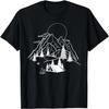 Camping in Wäldern & Bergen Grafik für Camper, Wanderer T-Shirt