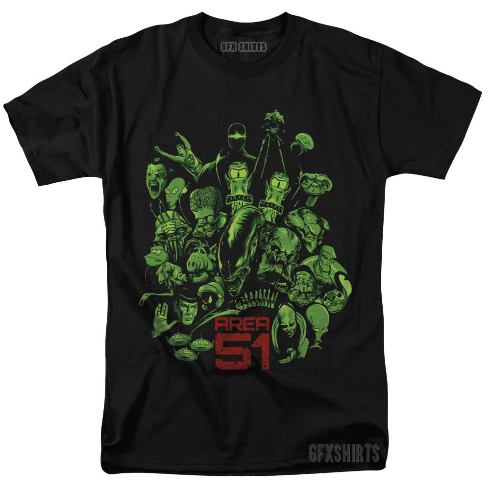 Alien Area 51 Shirt 90s movie cartoon vtg Graphic Design T-Shirt Unisex T-Shirt S