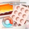 Silicone Muffin Pan with Metal Reinforced Frame Cupcake Pan Mold 12 Cups Muffin Tray Easy To Handle Nonstick BPA Free Baking Pan