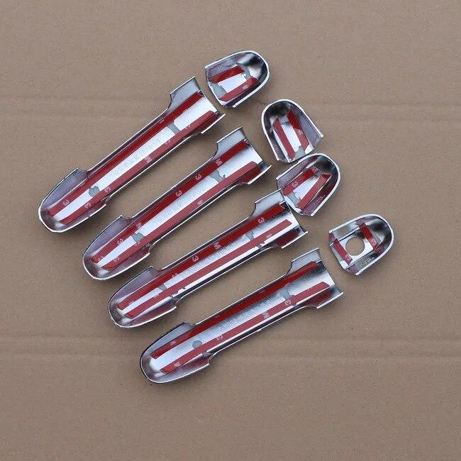 For Hyundai Elantra 2007 - 2010 HD 2008 2009 2010 New Chrome Car Side Door Handle Cover Trim Car Accessories Stickers Styling