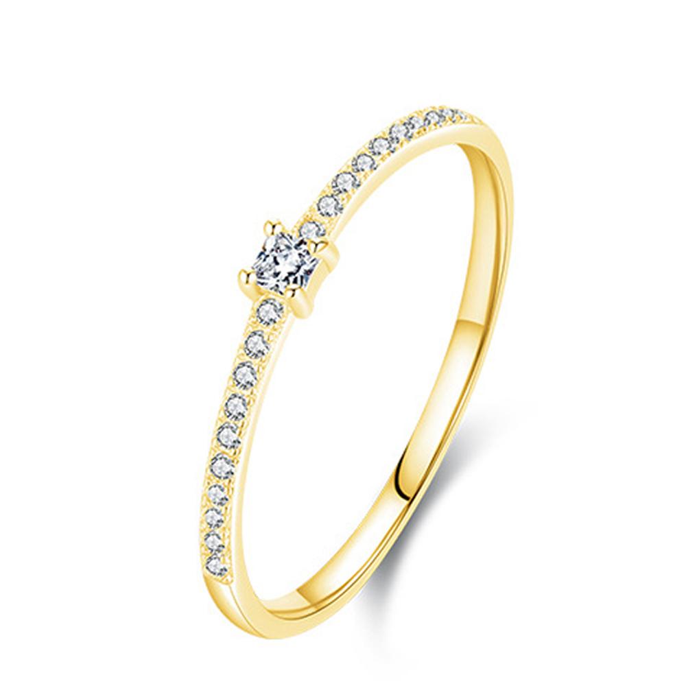 

Trumium 100% 925 Silver High Quality Zircon Wedding Rings for Women Classic Engagement Girls Jewelry Set Anillos Mujer 5&925 sterling silver золотой