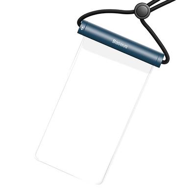 Wasserdichte Hülle für Telefon 72 mit zylindrischem Verschluss IPX8 AquaGlide blau