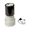 Cat Pattern Stamp with Black Cat Illustrations Seal Compact Creative Portable Stamp for Journals Cards Planners