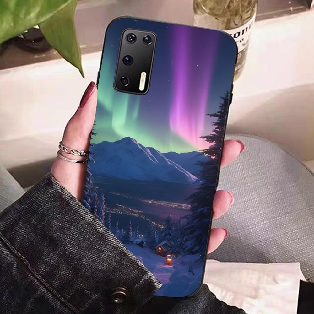 Beautiful Northern Lights Phone Case For Huawei P 8 9 10 20 30 40 50 Pro Lite Psmart Honor 10 Lite 70 Mate 20lite