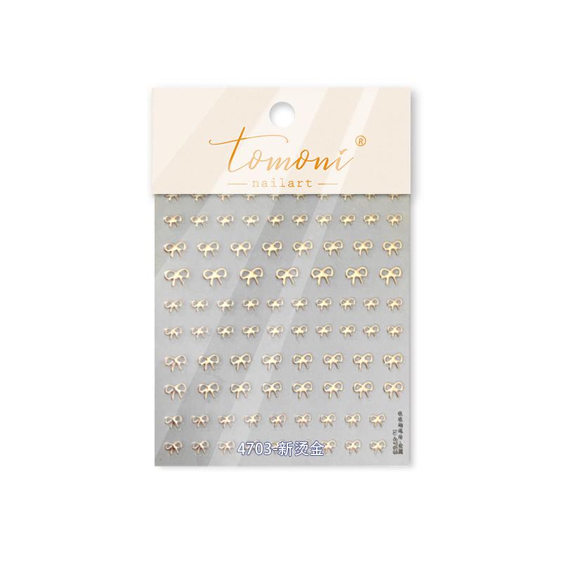 

Tomoni Japanese Style Bow & Mixed Hot Stamping Nail Stickers for Phone Cases