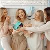 D58 Karaoke Machine for Children and Adults, Mini Portable Bluetooth Karaoke Speaker with 2 Wireless Microphones
