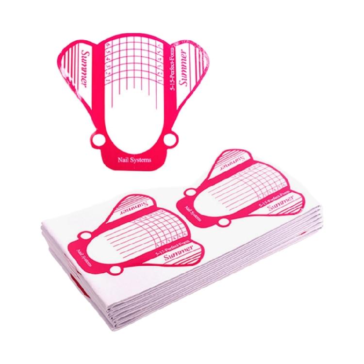 100 Pieces Nail Sculpting Forms With Strong Adhesive Nail Extension Accessory For Seamless Application At Home Or Salon