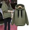 Womens Fleece Hooded Oversized Long Sleeve Pullover Sweatshirt Winter Casual Streetwear