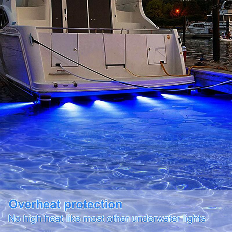 27/42 LED Boat Underwater Lights 10-30V Marine Navigation Light Transom Speedboat Boat Lights For Car RV Ship Yachts Stern