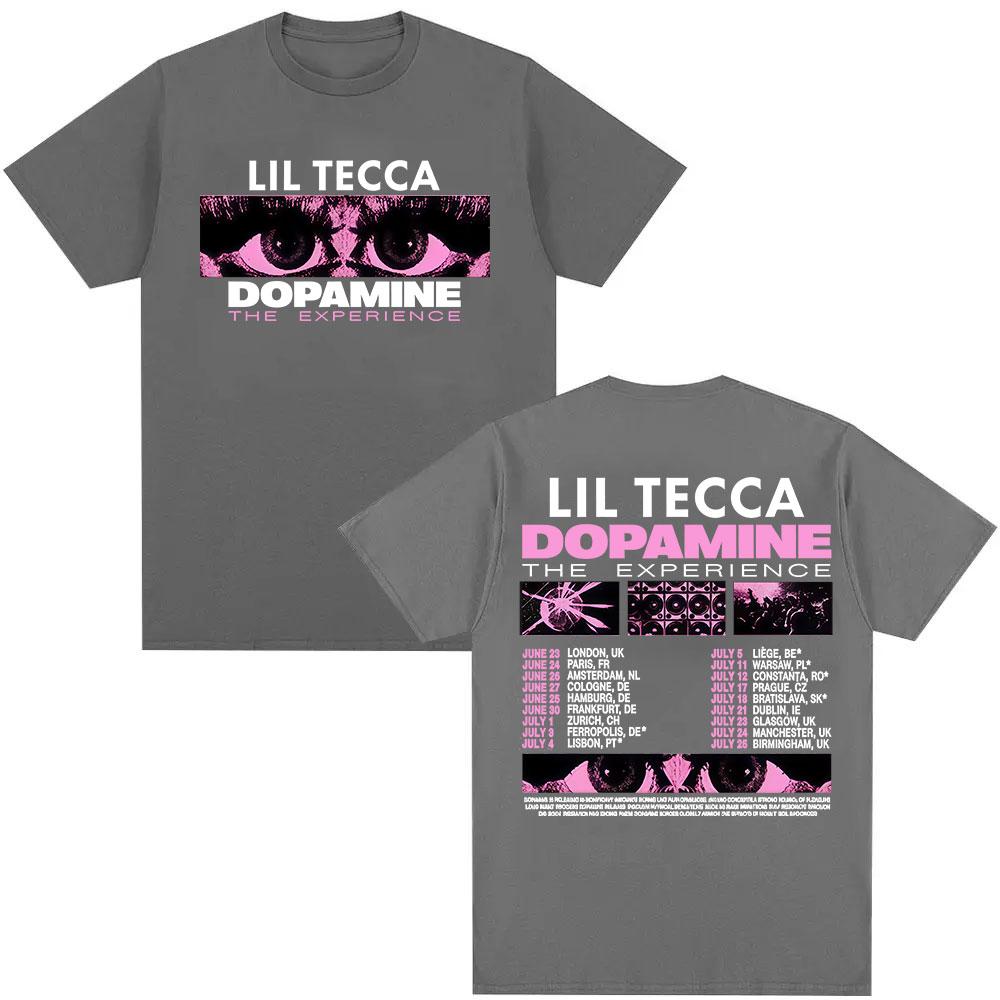 Lil Tecca Dopamne The Experience Tour 2025 Tricou Nou Bărbați Femei Retro Estetic Îmbrăcăminte Tricouri Casual Bumbac Tricouri Supradimensionate