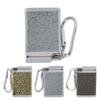 Cigarette Ash Box Wear Resistance Mini Size Portable Ashtray Aluminum Alloy Lightweight with Carabiner for Office Room