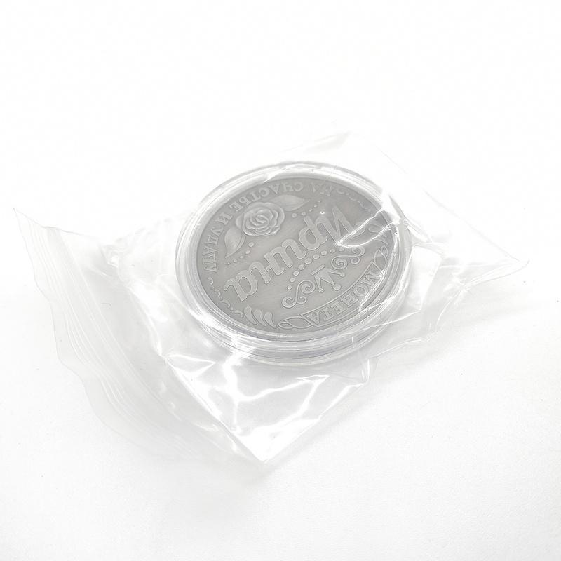 Russian Rose Commemorative Coin Russian Moheta Commemorative Coin Lucky Coin