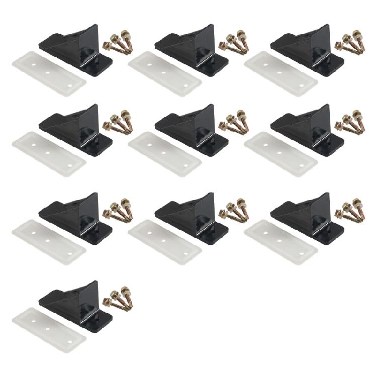 Confezione da 10 Pezzi/set Paraneve per Tetti Metallici Progettati con Guarnizione di Tenuta in Neoprene e Viti di Alta Qualità Proteggono Contro la Scivolata della Neve