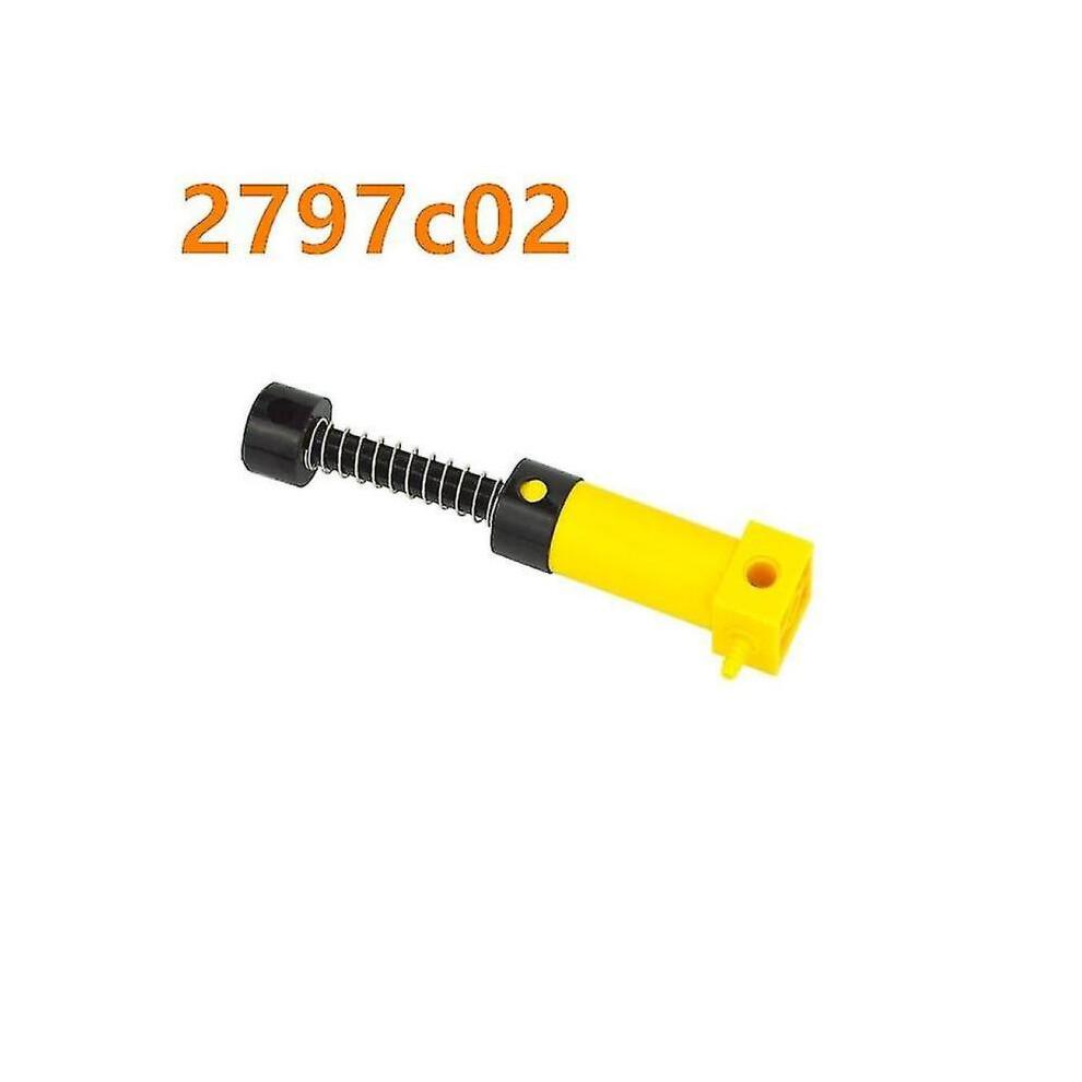 (2797c02) Moc Technical Parts Pneumatic Air Pump Bricks Small (6l) V2 With Reinforced Cylinder 19476 19482 19475 Compatible 8800 Blocks