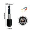 5pcs Hexagonal Handle Broken Head Screw Extractor 60mm Black Quick Release Electric Hexagonal Broken Thread Removal Tool