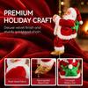 1pc Santa Claus Doll Climbing Ladder with Music, Rope Hanging Christmas Decor for Tree Door Staircase Porch School Mall Display