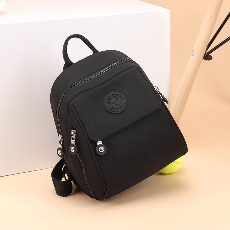 Women's Backpack Solid Color Schoolbag Nylon Travel Bag Shell Backpack
