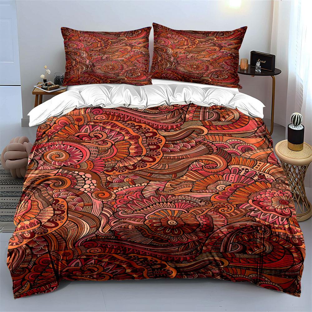 Floral and Paisley Swirls. Bedding Sets Duvet Cover Sets Duvet Covers Pillowcases(1 * Duvet Cover 2 * Pillowcases Without Duvet Insert)