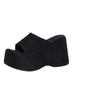 Mode 2025 Sommer neue Mode Damen Keilabsatz Plateau Pantoletten High Heel Sandalen Übergröße moderne Plateau Pantoletten
