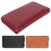 Credit Card Wallet 36 Card Slots Safe PU Leather Long  Case Purse with Hand Strap for ID Card 