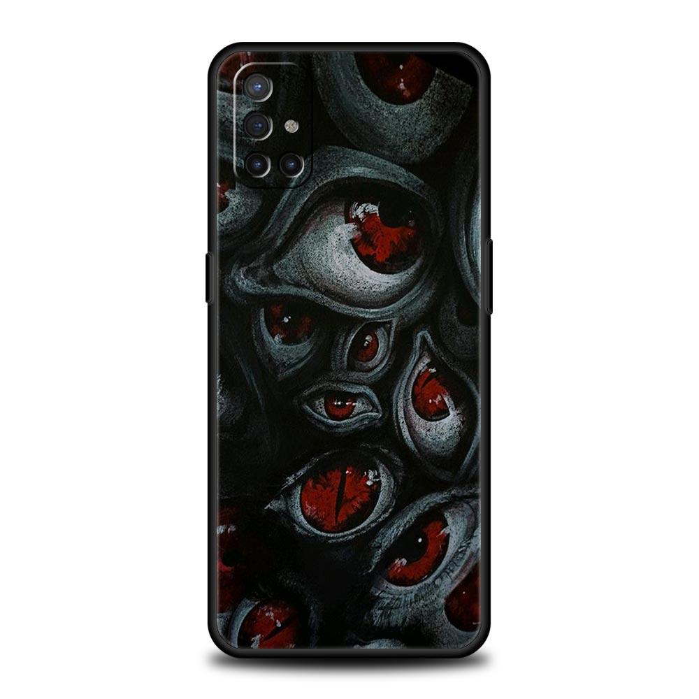 Scary Devil Eye Pattern Phone Case For OnePlus 15 13 12 11 10 Pro 13T 13R 12R 9 8T 8 7 7T 9R Nord 2T CE 2 3 4 5G Soft Cover