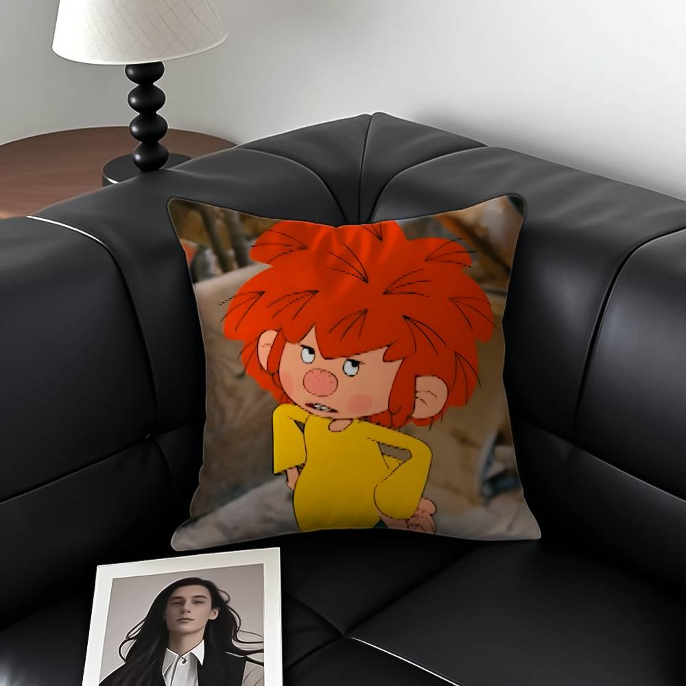 Federa Cuscino M-Meister E-Eder und Sein P-Pumuckl Federa Cuscino Anti-acaro Cerniera nascosta morbido peluche corto Copricuscino per Divano