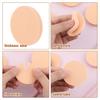 Jeffdad 12 Pcs Round Makeup Sponges, Facial Powder Puff Cosmetic Sponge Round Foam Pad Beauty Makeup Eye Foundation Powder Blender for All Skin Types