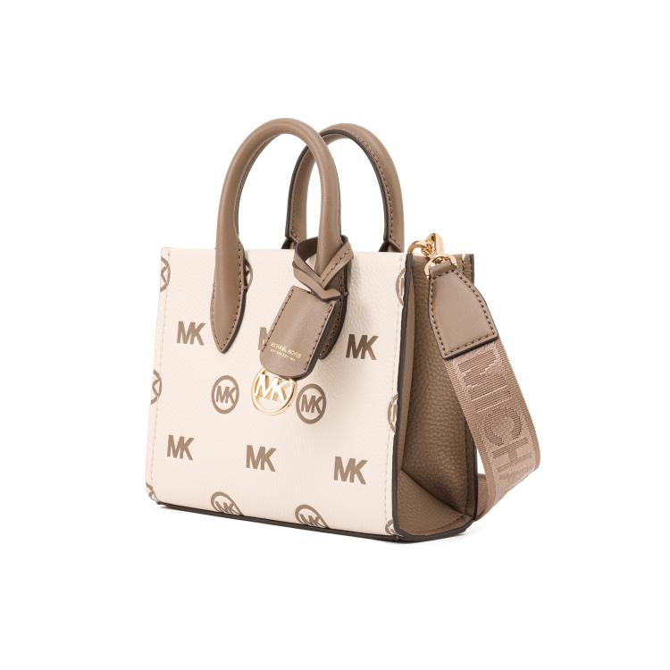 Michael Kors MK Mirella Logo Embossed Adjustable Shoulder Strap Zipper Closure Tote Bag Women tote bags 35R4G7ZC0T-2605
