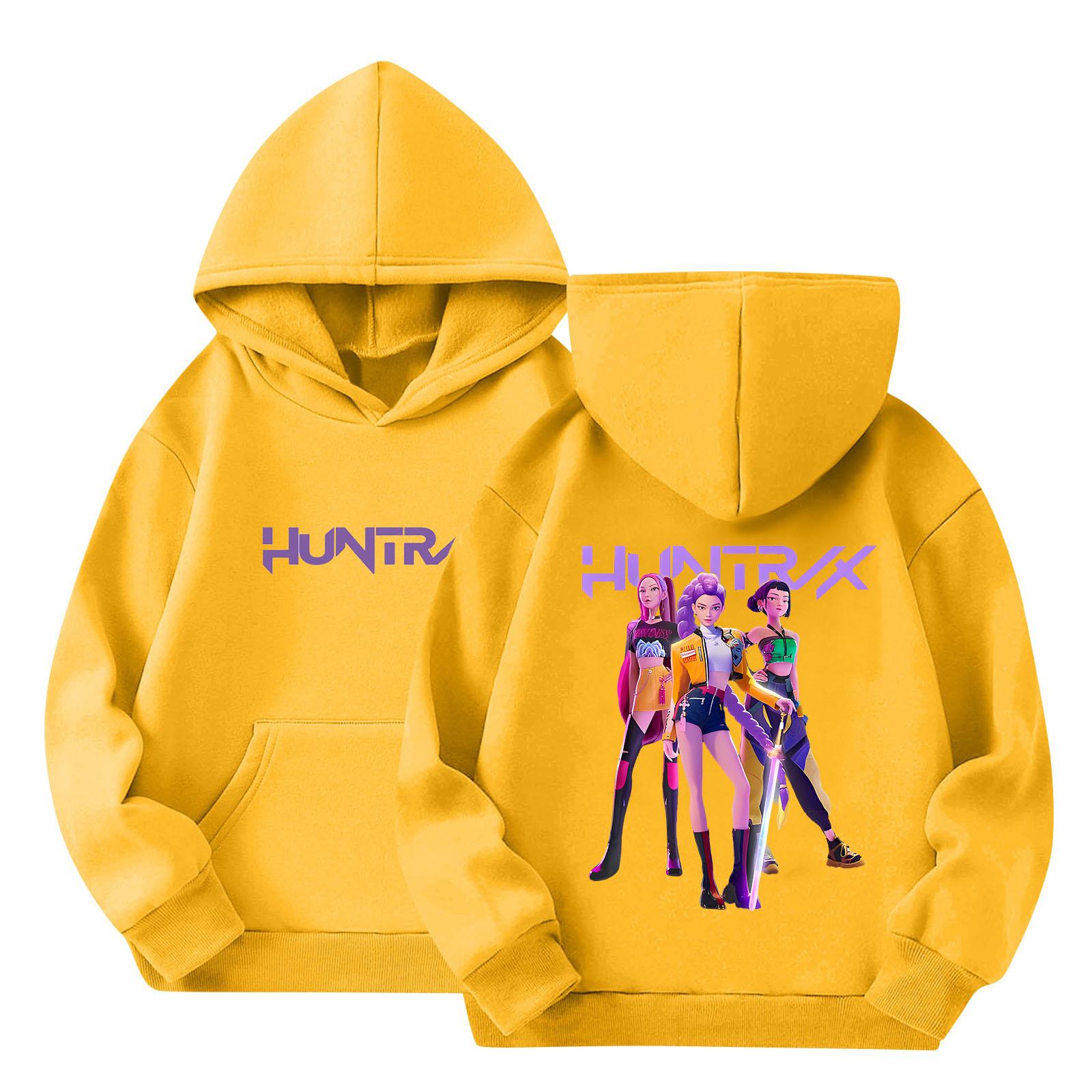 

Children s Hoodie Boys And Girls Fashion Printed Long-sleeved Hoodie 140 жовтий