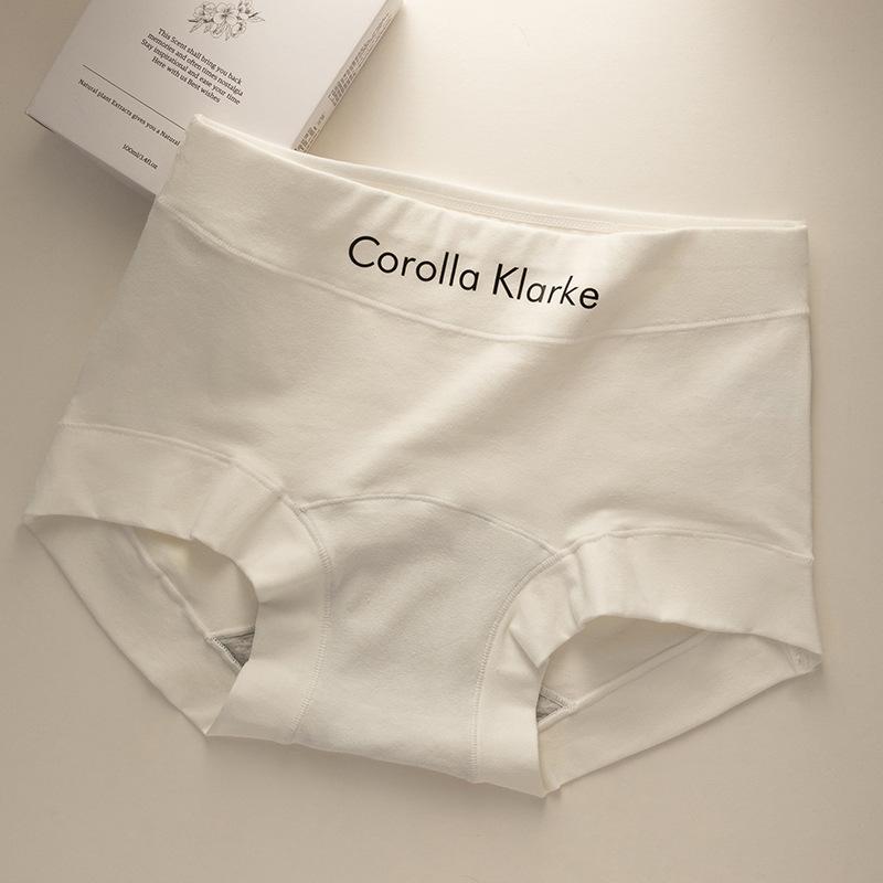 Women's Spring and Autumn New Pure Cotton 7A Antibacterial Abdominal and Hip Lifting High Waisted Briefs