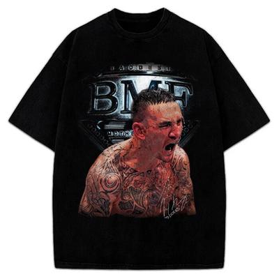 Maglietta Grafica MMA Stile Vintage Baddest BMF Max Holloway