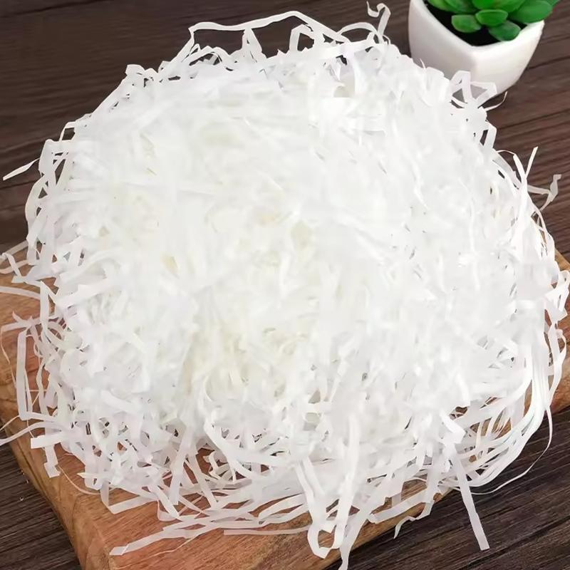 20g/Bag Colorful Lafite Grass White Black Pink Available Shredded Paper Gift Candy Box DIY Tissue Filling Packaging Material ZYF