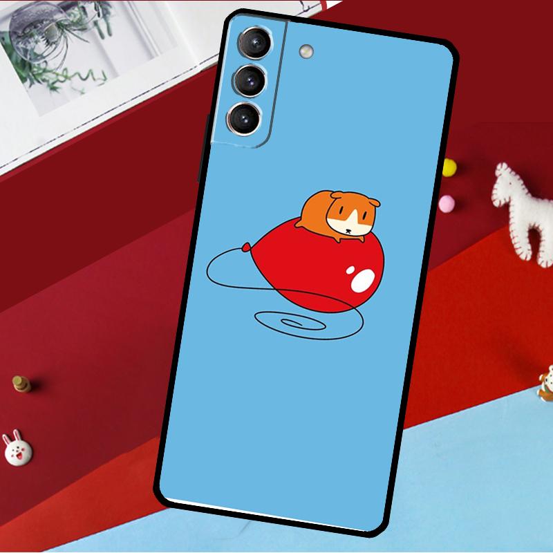 Funny Guinea Pig Balloon Funda For Samsung Galaxy S26 S25 S24 S21 S22 S20 Ultra S9 S10 Plus S23 FE S25 FE Phone Case