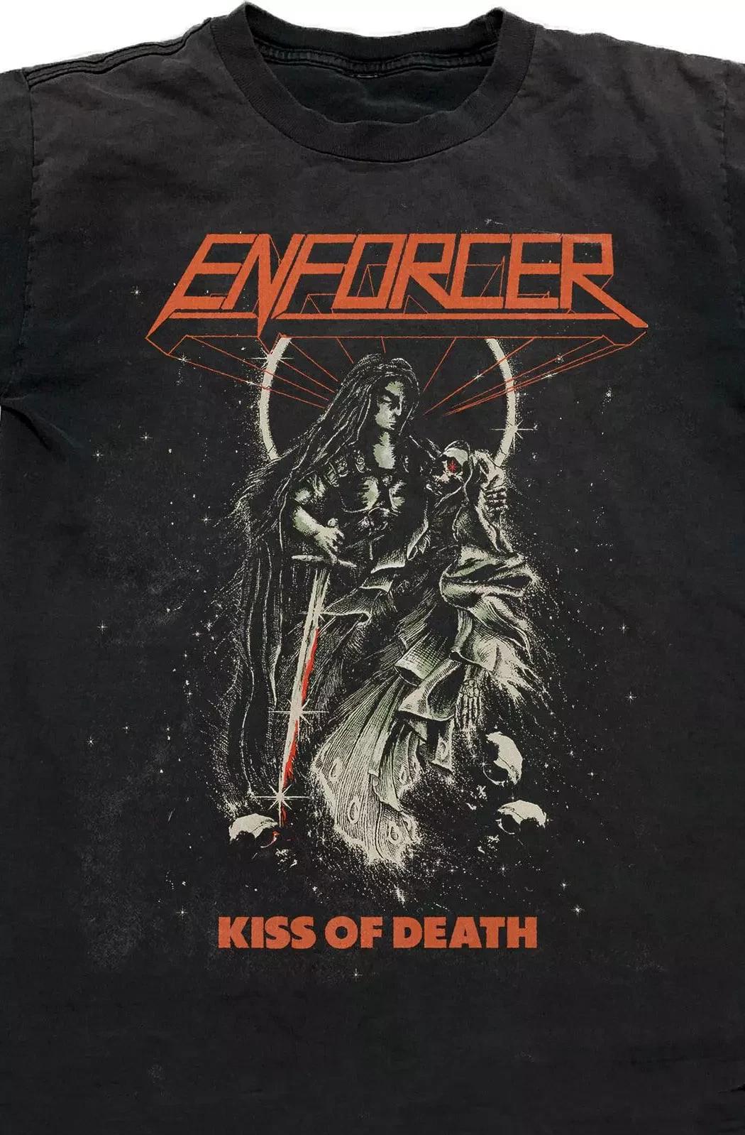 Подарок для друзей футболка Enforcer Band Черная Хлопок Все размеры AE403 L