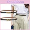 Classic Leather Waist Belt For Women With Alloy Buckle For Dress And Shirt Styling