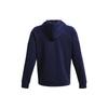 Under Armour Rival Fleece Hoodie With Brand Logo Print Men Hoodies Navy-Blue 1379757-410