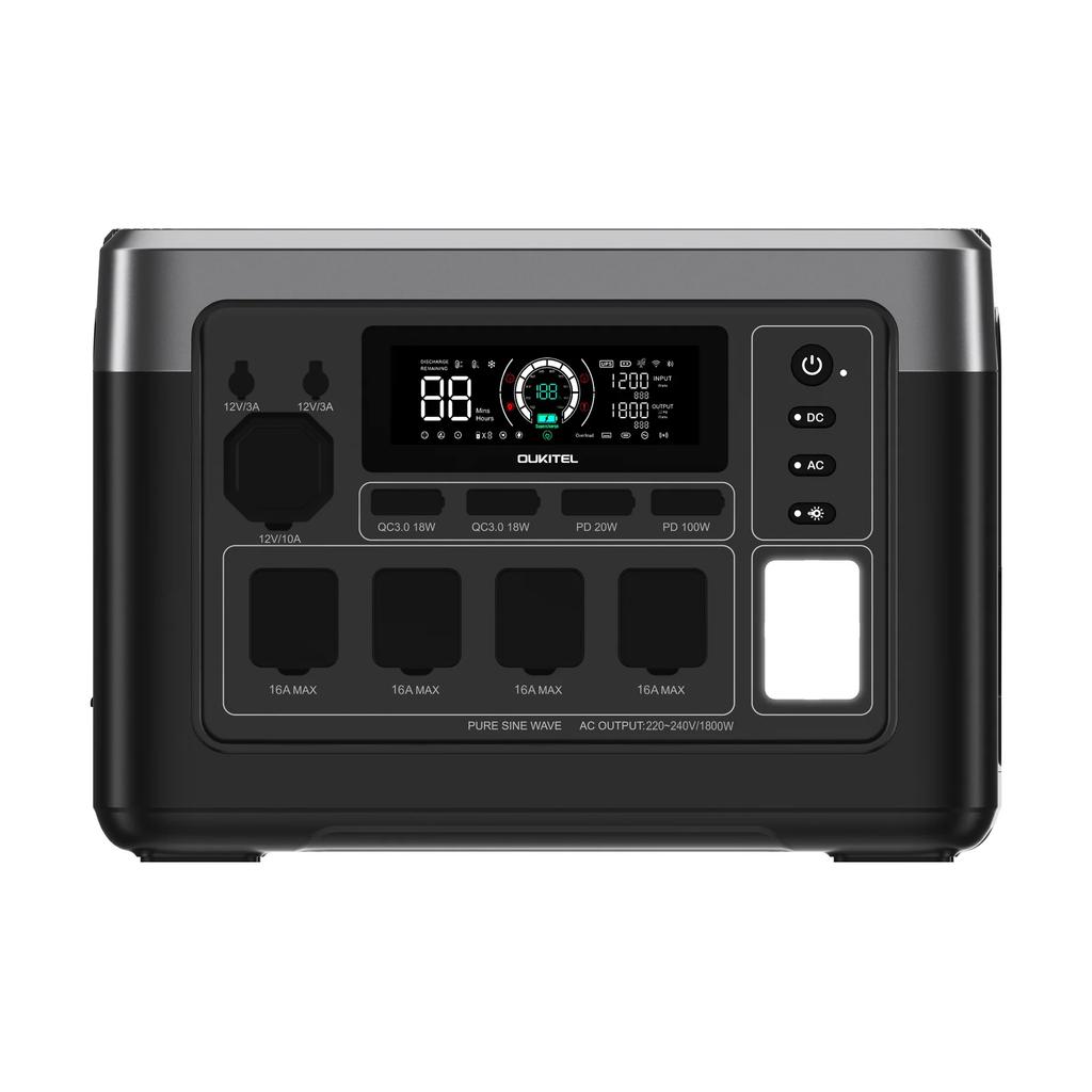 OUKITEL New P2001 PRO 3200W Portable Power Station 2048Wh Lifepo4 Battery Solar Generator