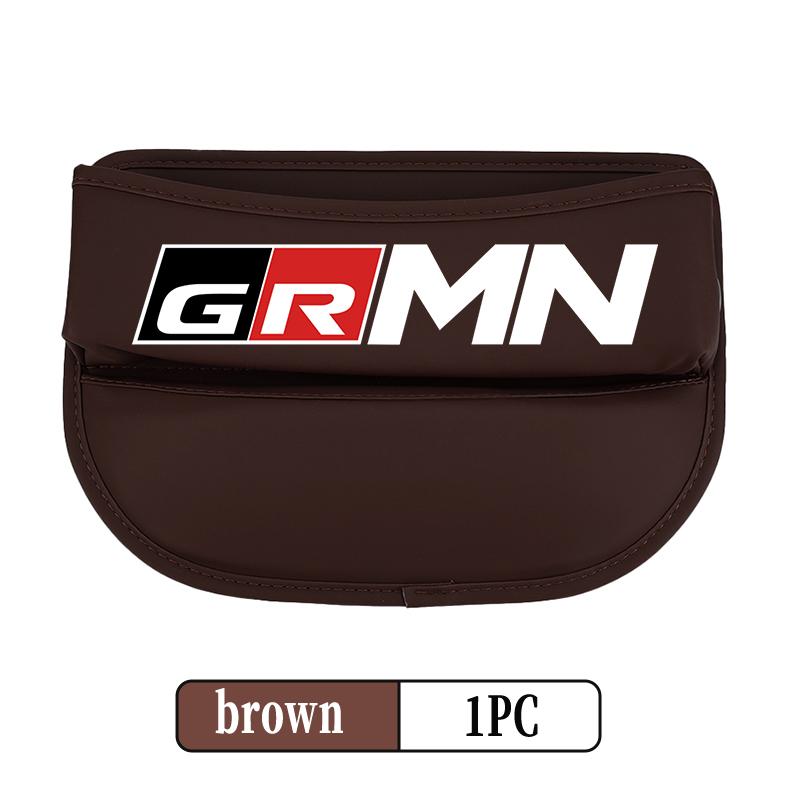 For Toyota Car Seat Organizer Leather Crevice Storage Box Auto Accessories GR MN Corolla Yaris Aygo Prius RAV4 Crown CHR Camry
