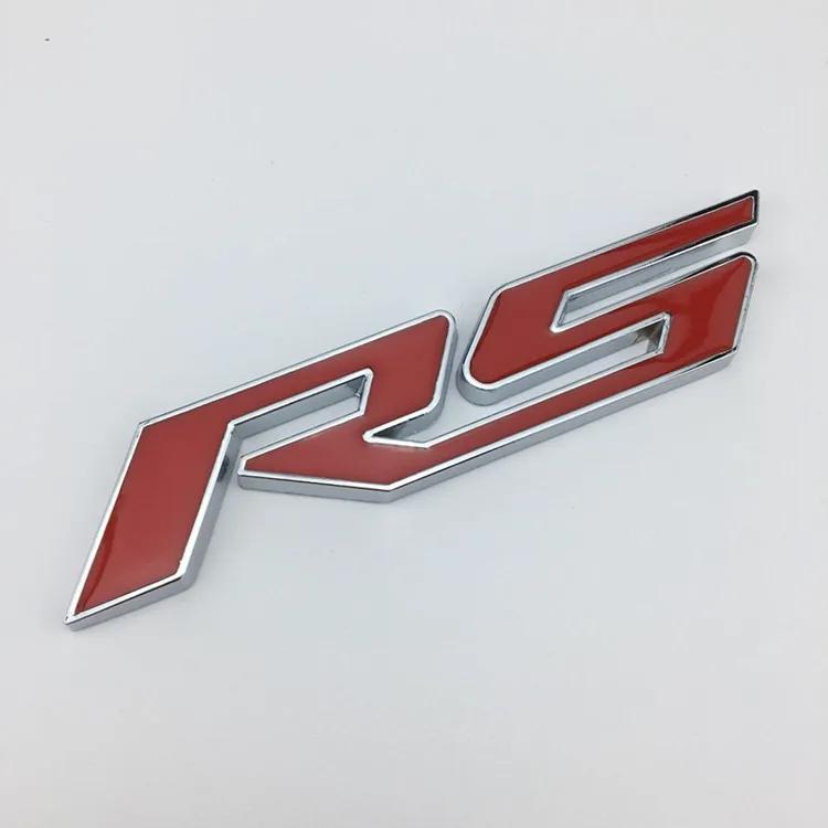 Car 3d Metal Stikcer Rs Emblem Letters Car Badge Trunk Decal For Chevrolet Chevy Blazer Onix Sonic Rs Car Stikcer Accessories FJ3