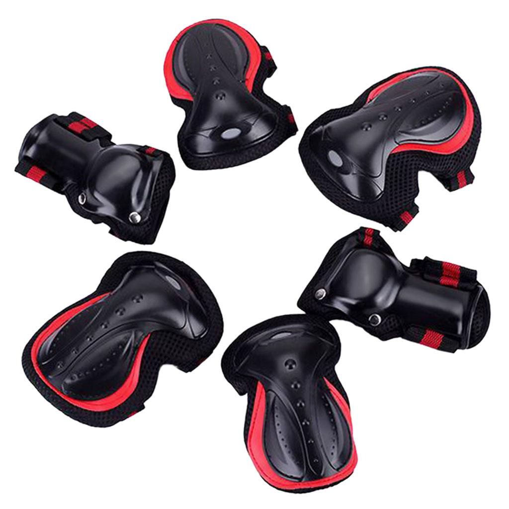 Skateboard Pads Knee Pad Protective Gear Set Wrist Elbow Safety Guard Cycling Outdoor