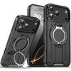 Shockproof Bumper Armor Kickstand Ring Holder Case for iPhone 17 Air 16 15 14 Plus 13 12 11 Pro Max Hybrid Magsafe Cover