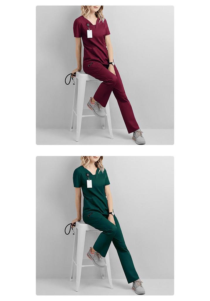 Set di camici chirurgici per uso medico e da salone - Uniforme lavabile a mano per medici, infermieri e professionisti del settore spa