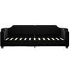 VidaXL Lit de repos noir 90x200 cm tissu 354207