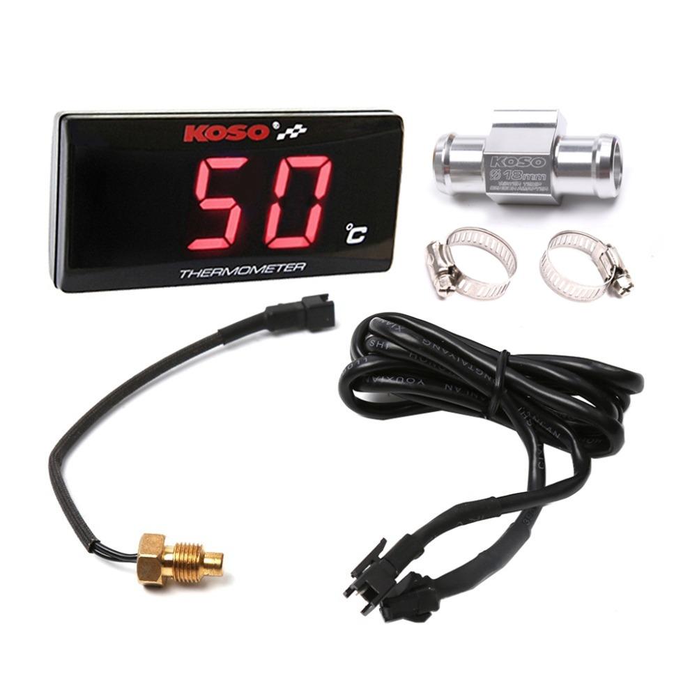 Koso Mini RPM Meter Digital Square LCD Display Engine Tach Hour Tachometer Gauge for Racing Motorcycle BMW YAMAHA KAWASAKI
