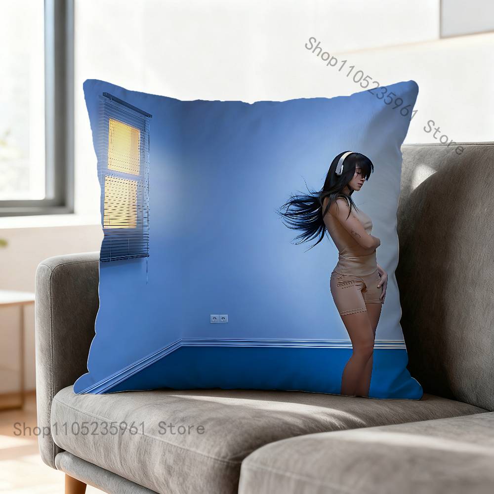 AAitana Cuarto Azul Pillowcase for Sofa Room Office Decor Printing Protector Cushion Cover Valentine gift Custom