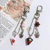 Cute Simulated Food Sweet Cake Keychain Pendant Fashion Originality Phone Chain Charm Backpack Pendant Decoration Accessories