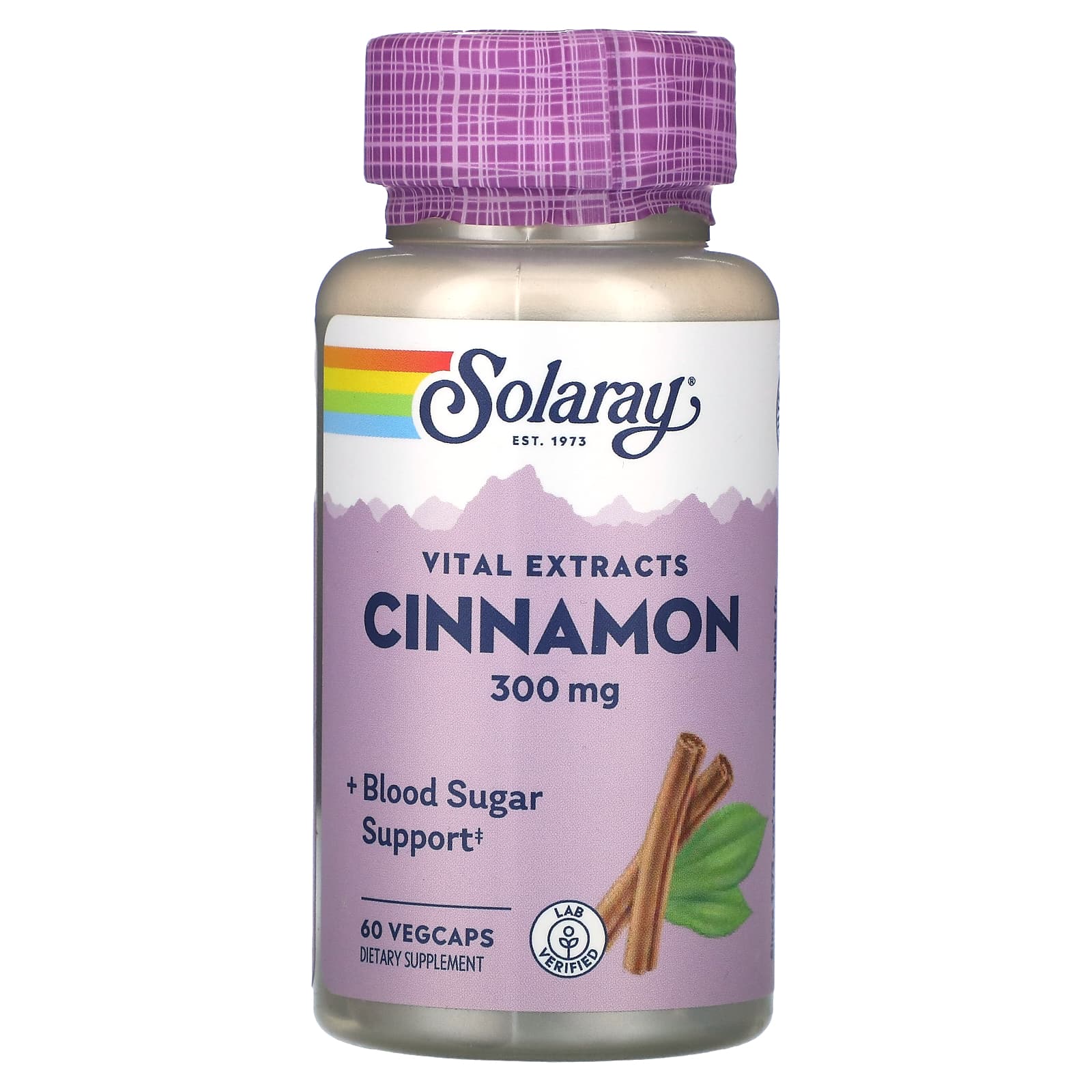 

Solaray, Essential Extract, Cinnamon, 300 mg, 60 Veggie Capsules