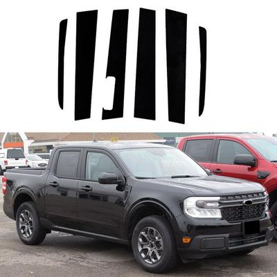Car Pillar Posts Door Window Trim Cover Stickers Decal for Ford Maverick Keyless 2022 2023 Auto Styling