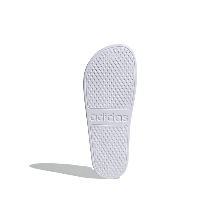 New Adidas Adilette Aqua Slides Cloud White Platinum Metallic EF1730